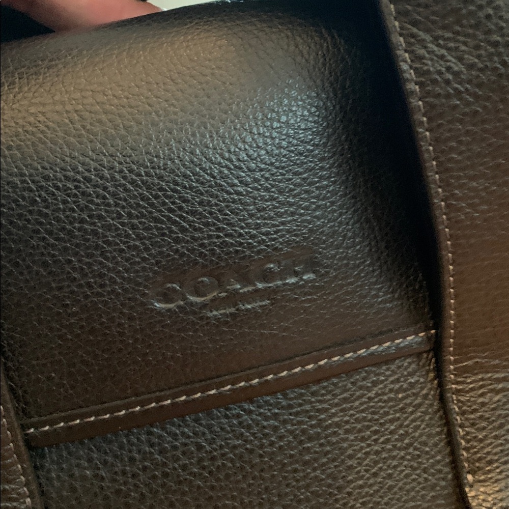 Black Coach Leather Men's Bag - Picture 2 of 12